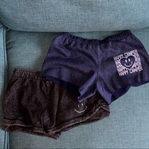 Girls Shorts Set - Black and Blue